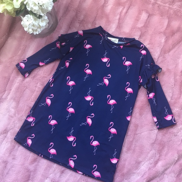 Flamingo shirt dress - Picture 2 of 2